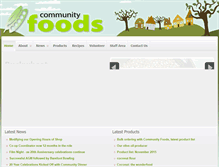 Tablet Screenshot of comfoods.org.au